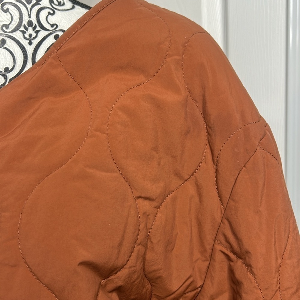 Double Zero Quilted Jacket In Rust - image 2